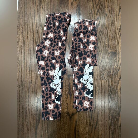 Bundle Zara Minnie Mouse Girls Leggings Brown - Picture 1 of 7